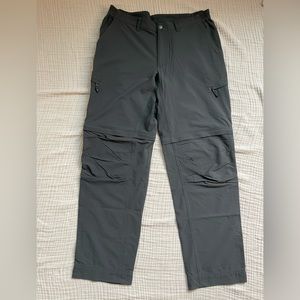 Men’s Patagonia zip off hiking pants, dark grey, size 36
